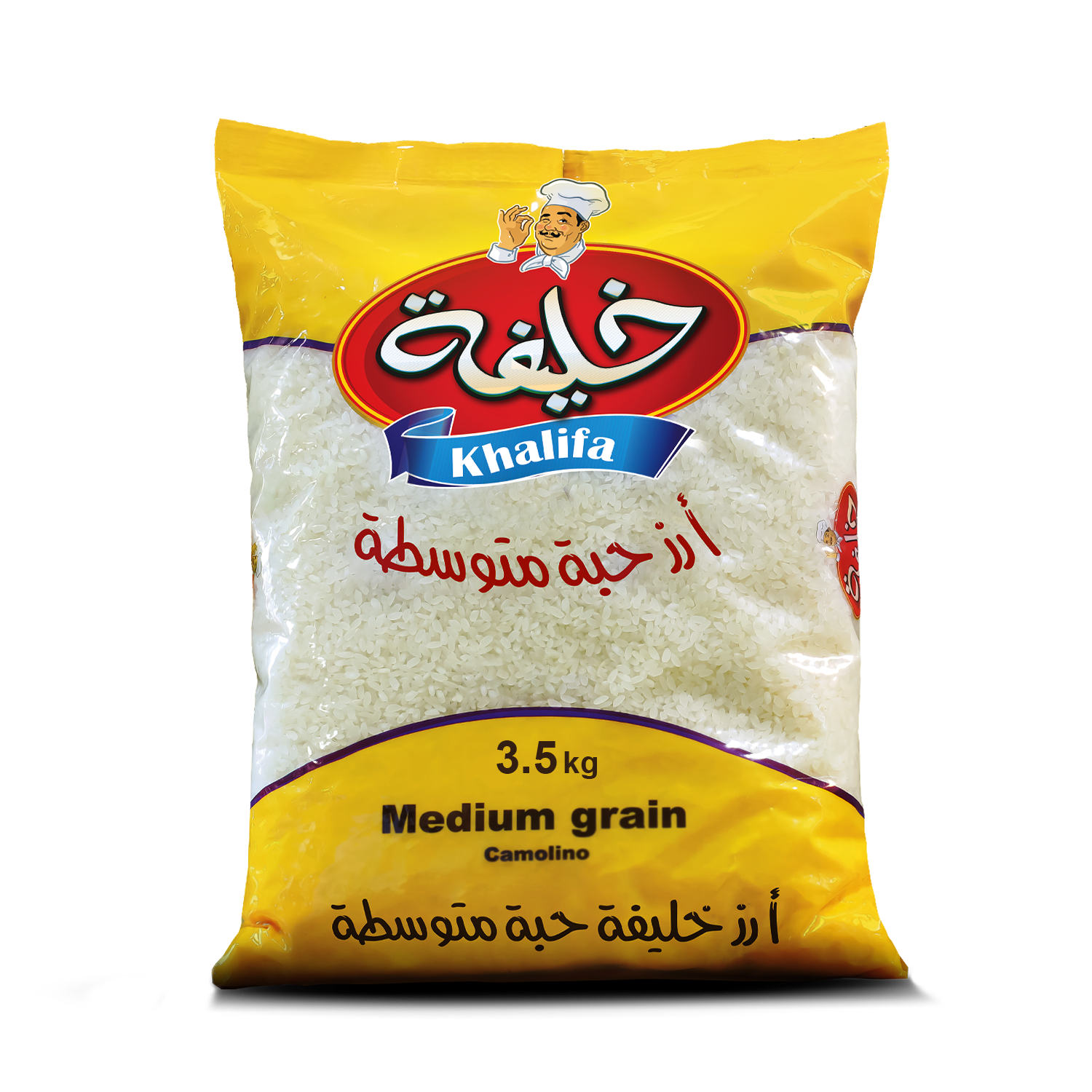 خليفة ارز حبة متوسطة 3.5 كغم*6